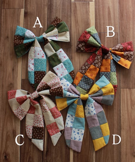 【25aw】patchwork big ribbon〈予約〉
