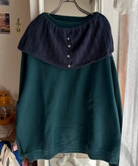 【25aw】2way knit&apron collar
