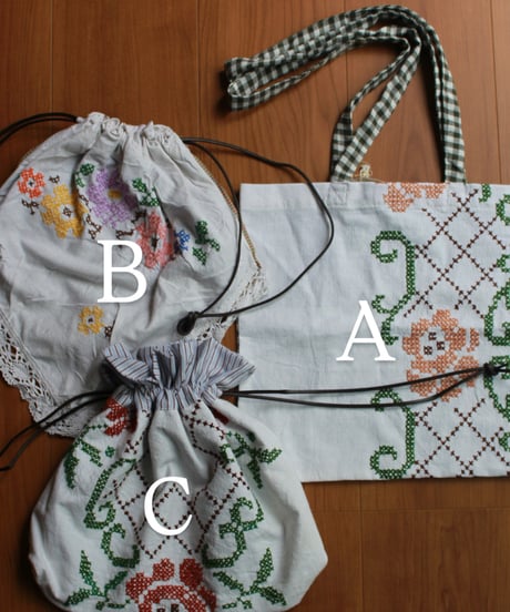【26ss】drawing pouch . tote bag［即納］