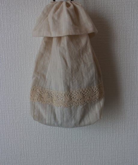 antique lace 巾着 2種類