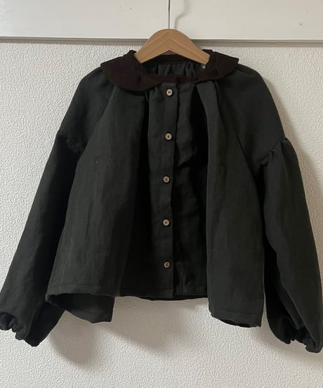 funwari blouse  〈charcoalgrey〉