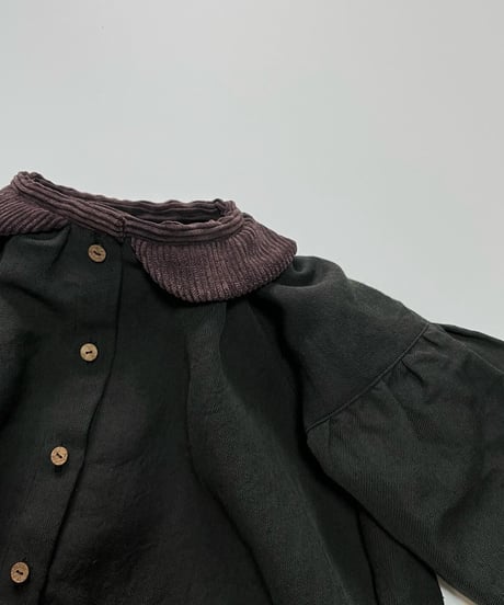 funwari blouse  〈charcoalgrey〉