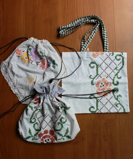 【26ss】drawing pouch . tote bag［即納］