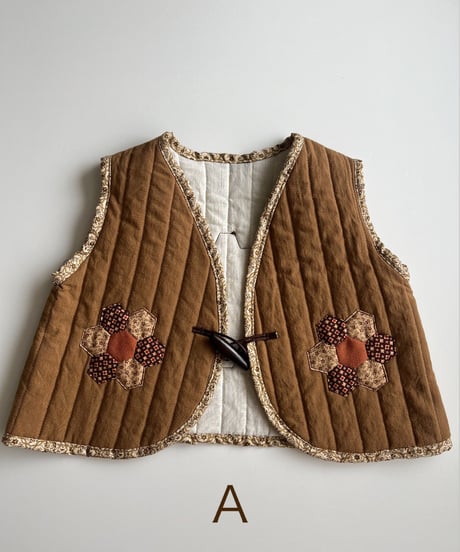 【24aw】patchwork  vest 〈予約販売〉