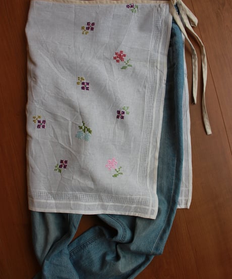 antique apron 〈ladies〉［即納］