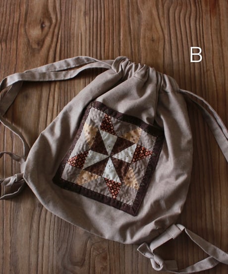 【24aw】patchwork knapsack 3種類