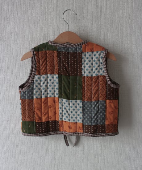 【25aw】patchwork vest