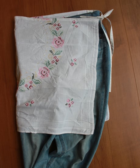 antique apron 〈ladies〉［即納］