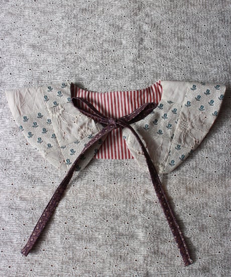 【ｱｯﾌﾟｻｲｸﾙitem】patchwork round collar