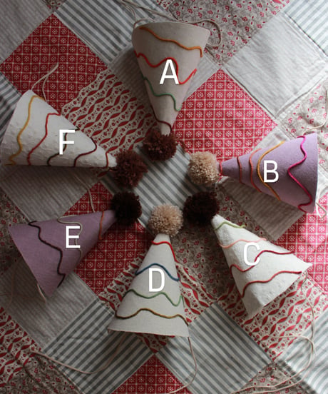 【25aw】ｱｯﾌﾟｻｲｸﾙ party hat