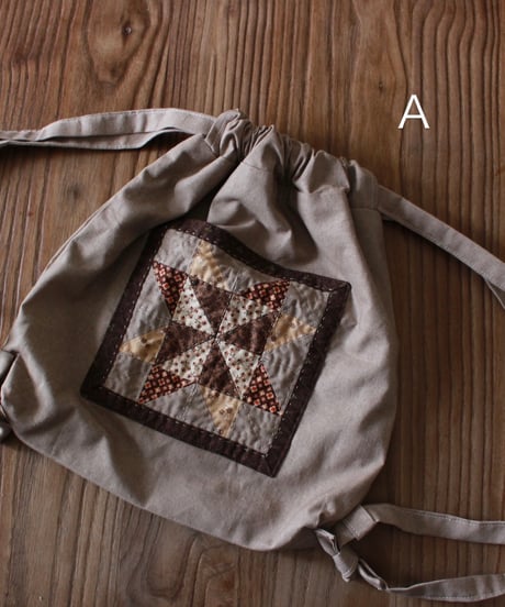 【24aw】patchwork knapsack 3種類