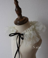 volume collar 〝all white 〟
