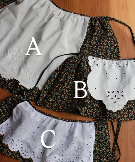 antique apron  Vintage fabric［即納］