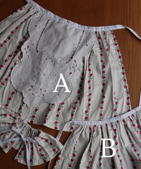 antique apron  Vintage fabric［即納］