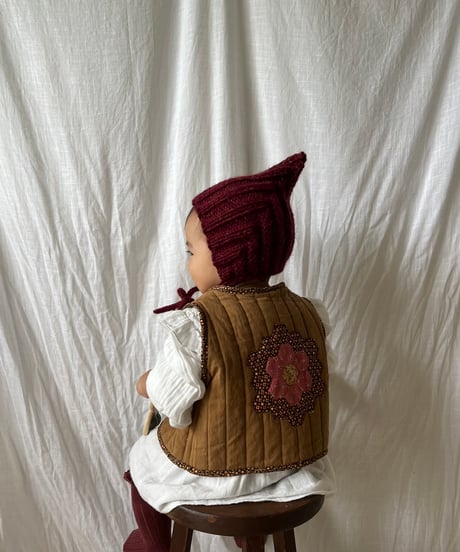 【25aw】patchwork vest  outlet