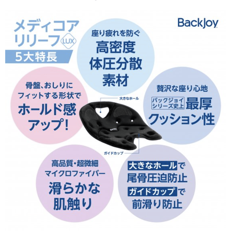 バックジョイ(BackJoy) レギュラーサイズ 骨盤サポートシート