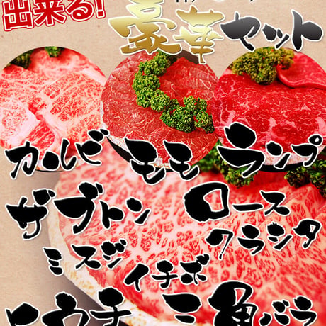 【神戸牛】　お手軽おまかせ焼肉セット　500g（約1～2人前）