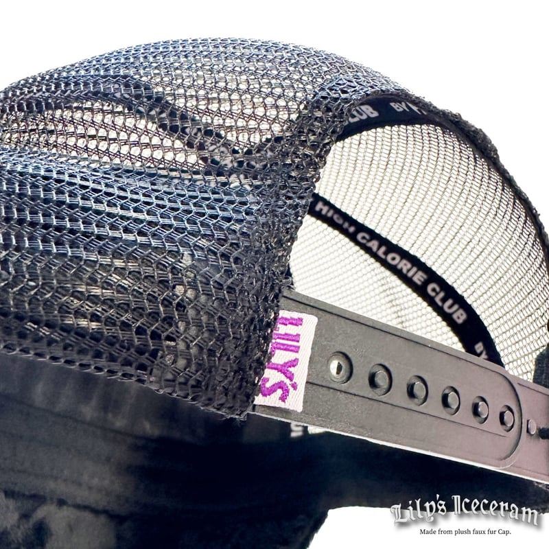 帽子 Real fur cap セール】【VARZAR/ バザール】STUD LOGO OVER FIT BALL CAP