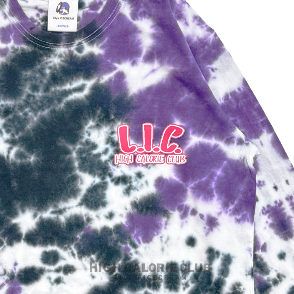 BIG ICE 【PURPLE】 Tie Dye L/S | LILY'S ICECREAM®︎
