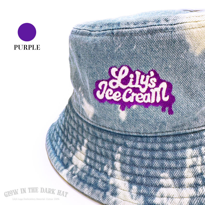 GLOW IN THE DARK HAT【SKY Blue】 | Lily's icecream®︎