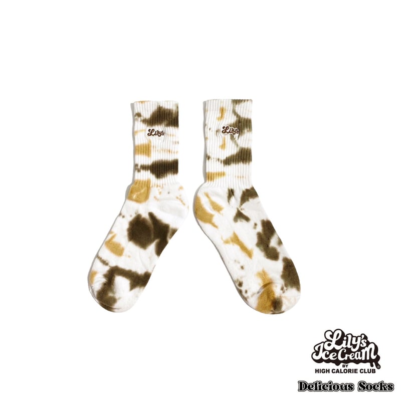 TIE DYE LOGO SOCKS | Lily's icecream®︎