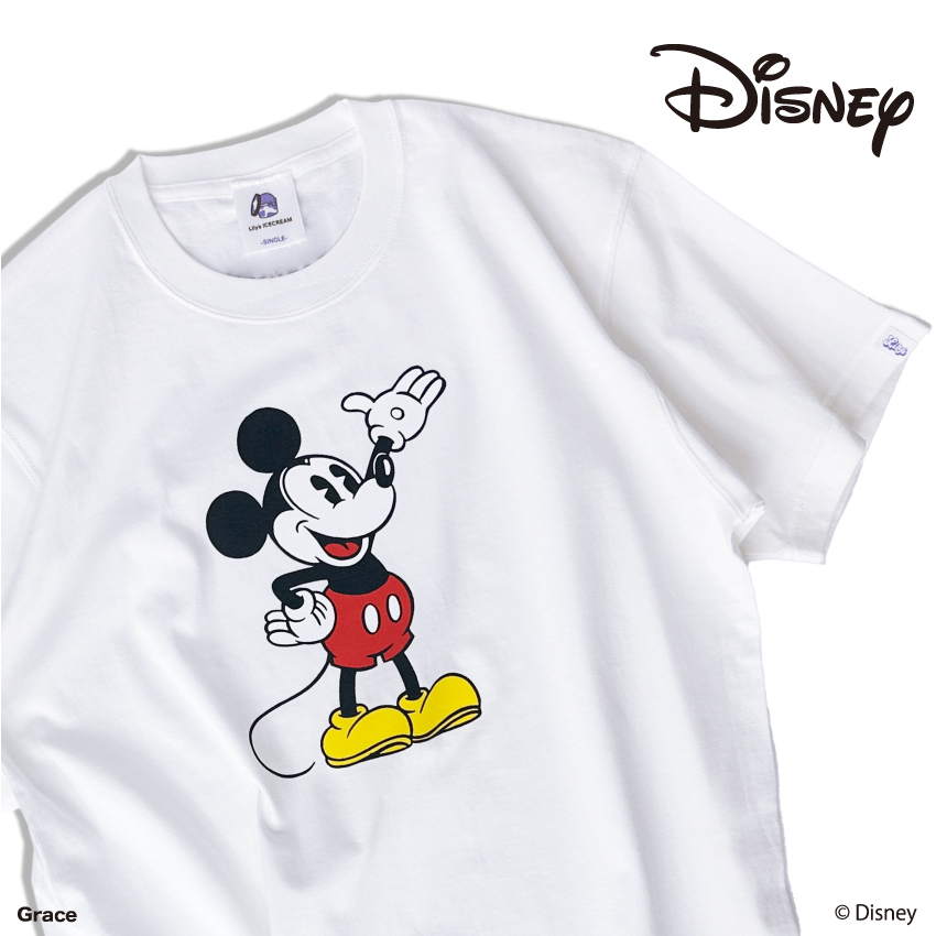 タイムセール！貴重！ミッキーマウス☆アイスバーグ　半袖　シャツ　白　Disney セール】ミッキーマウス 半袖Tシャツ（Tシャツ/カットソー
