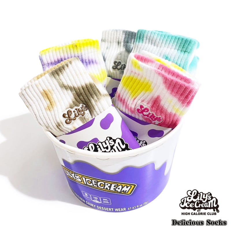 TIE DYE LOGO SOCKS | LILY'S ICECREAM®︎
