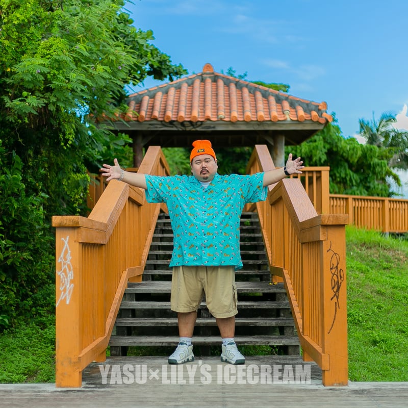 YASU × LILY'S ICECREAM®︎【Aloha shirt】MINT | LIL