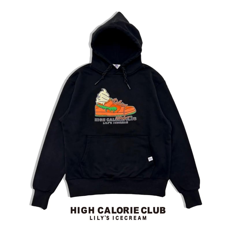 Lily's Icecreamリリーズアイスクリーム新品タグ付きフーディー FLUFFY SHOES HOODIE【Orange】 | LILY'S ICECREAM®︎