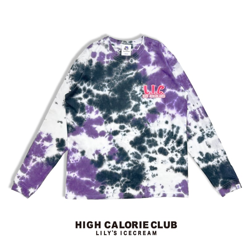 BIG ICE 【PURPLE】 Tie Dye L/S | LILY'S ICECREAM®︎