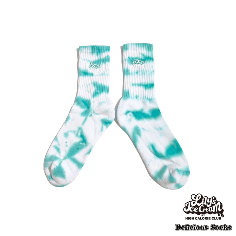 TIE DYE LOGO SOCKS | Lily's icecream®︎