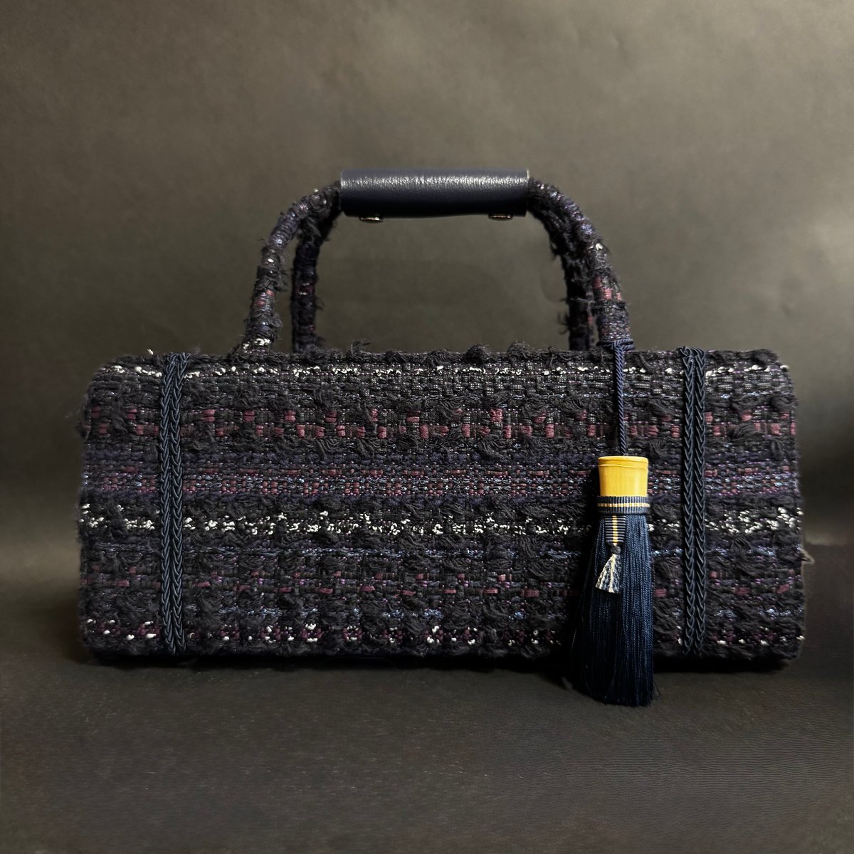 カドゥ京都ツィード利休バッグ和タッセル付き | CADEAU-kyoto（カドゥ