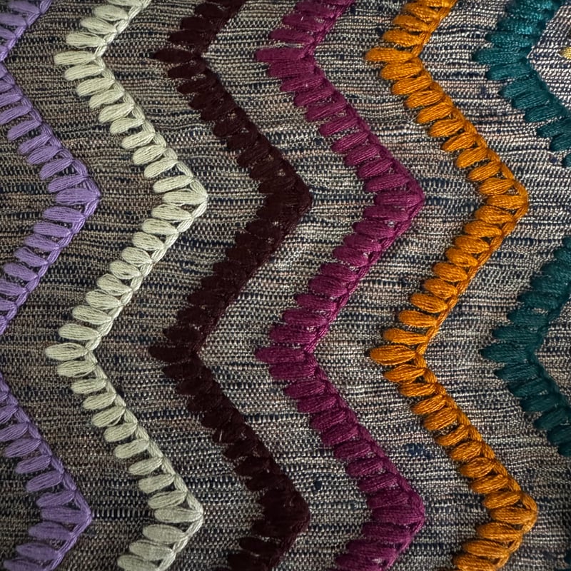 カドゥ京都ミニボストン🇬🇧カラフルステッチ | CADEAU-kyoto