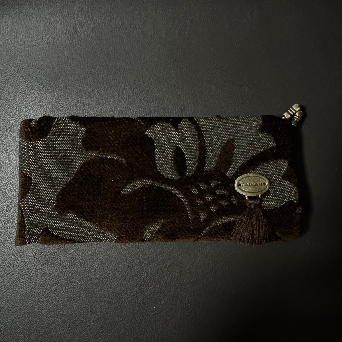 メガネケースフランス🇫🇷ブラウン | CADEAU-kyoto（カドゥ キョウト