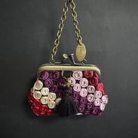 バッグチャームイタリアレースマゼンダピンク