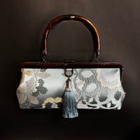 フランスMODEサイズ花柄モダン竹持ち手付き