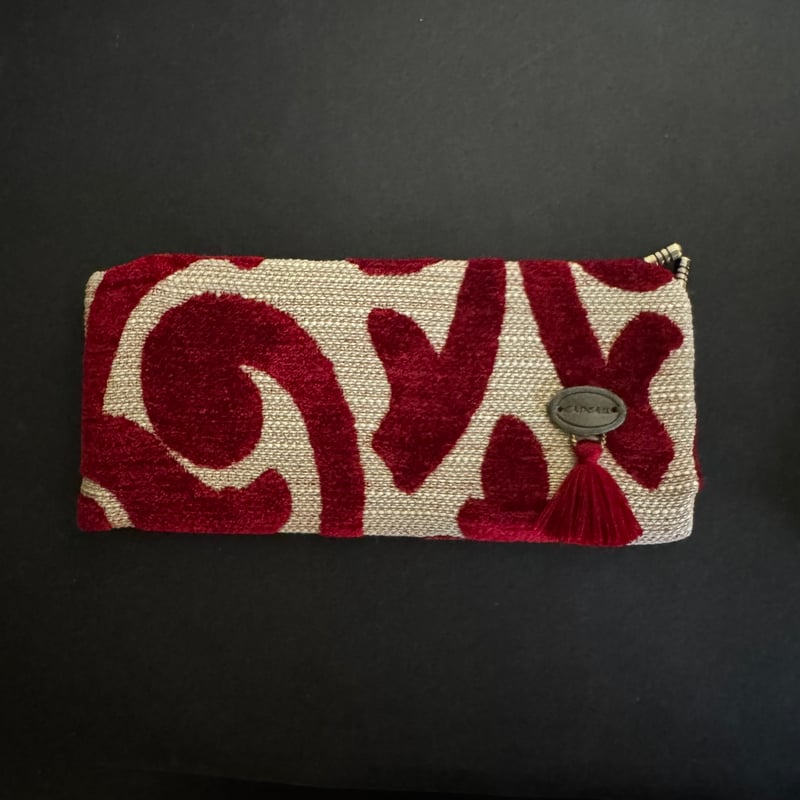 メガネケースフランス🇫🇷赤アラベスク(アンティーク金具) | CADEAU