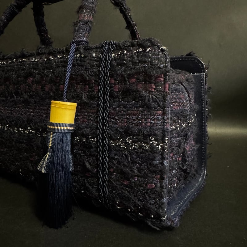 カドゥ京都ツィード利休バッグ和タッセル付き | CADEAU-kyoto（カドゥ