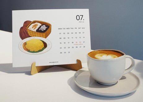 2024 SarNyat Desktop Calendar / 2024年寄付つき卓上カレンダー