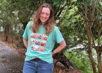 "タ・モー・アウ 〜 同じ空の下で" Tシャツ (アイスグリーン) / "Under the same sky" T-shirt (Ice Green)