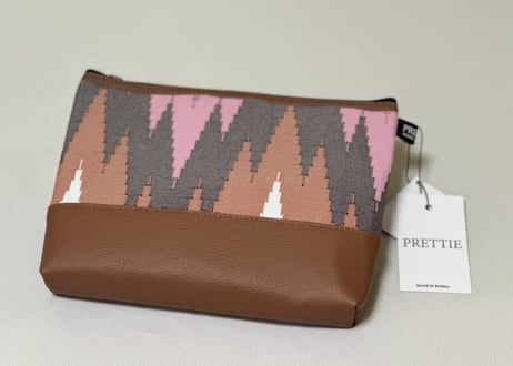 ミャンマー織物ポーチ/ Multipurpose Pouch