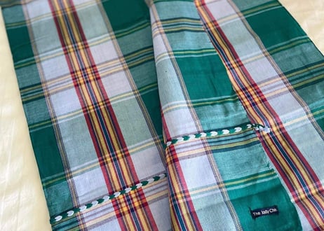 မုဒုံစောင် / Handwoven Mudon cotton blanket