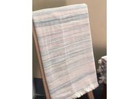 ချည်ပန်းချီအနံကြီးစောင် / Handwoven cotton blanket