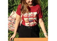 "タ・モー・アウ 〜 同じ空の下で" Tシャツ (バーガンディ) / "Under the same sky" T-shirt (Dark Red)
