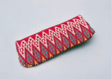 Ethnic textile pencil case / ミャンマー民族生地ペンシルケース