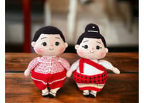 Mon couple crochet dolls / モン族カップル編みぐるみ