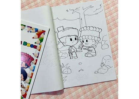 Coloring book by KST Studio/ 塗り絵