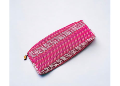 Ethnic textile pencil case / ミャンマー民族生地ペンシルケース