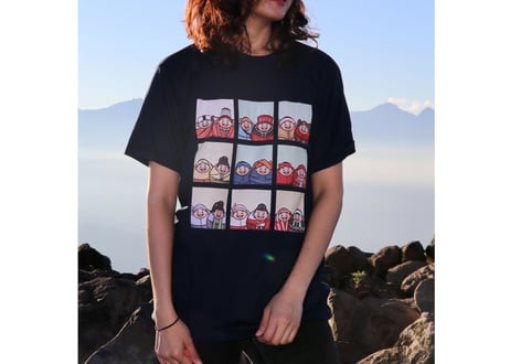 "タ・モー・アウ 〜 同じ空の下で" Tシャツ (白) / "Under the same sky" T-shirt (White)