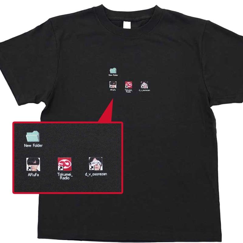 匿名ラジオTシャツ（デスクトップ） | オモコロストア